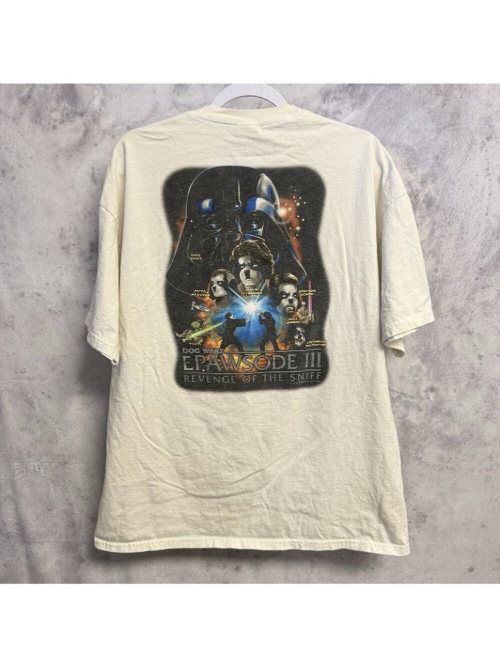 Vintage Big Dogs Star Wars Epawsode 3 T Shirt Mens XL Y2K 2005 - Picture 2 of 11